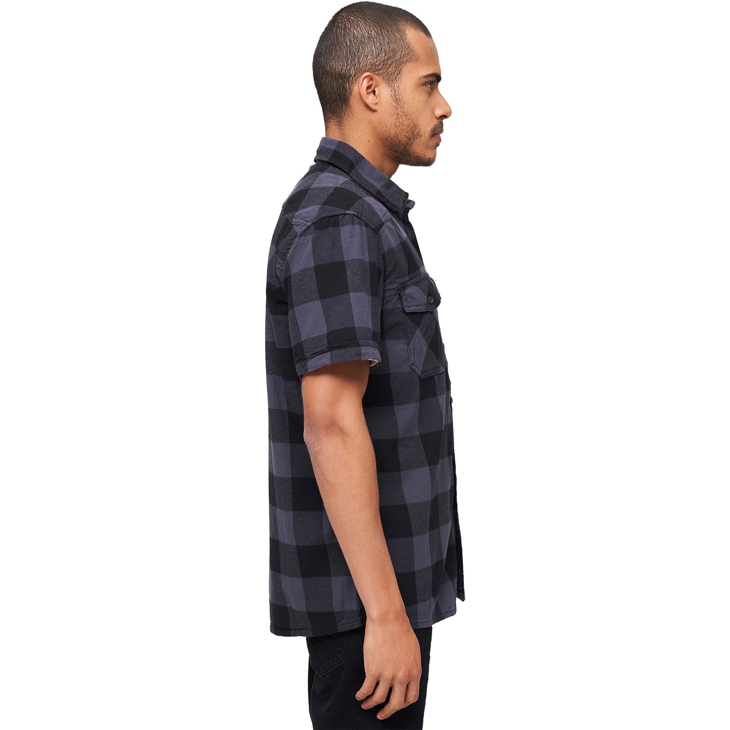 Brandit - CHECKED FLANELL Holzfäller Kurzarm Hemd