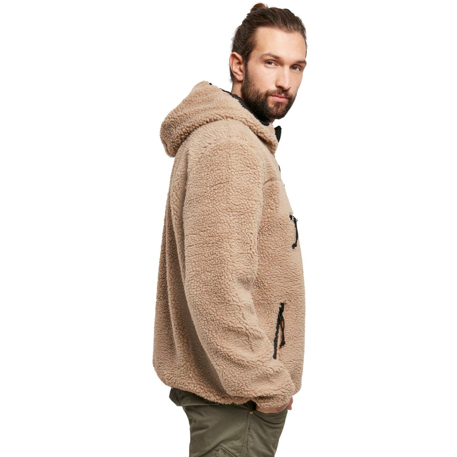 Brandit - Teddyfleece Troyer Worker Sweater camel beige