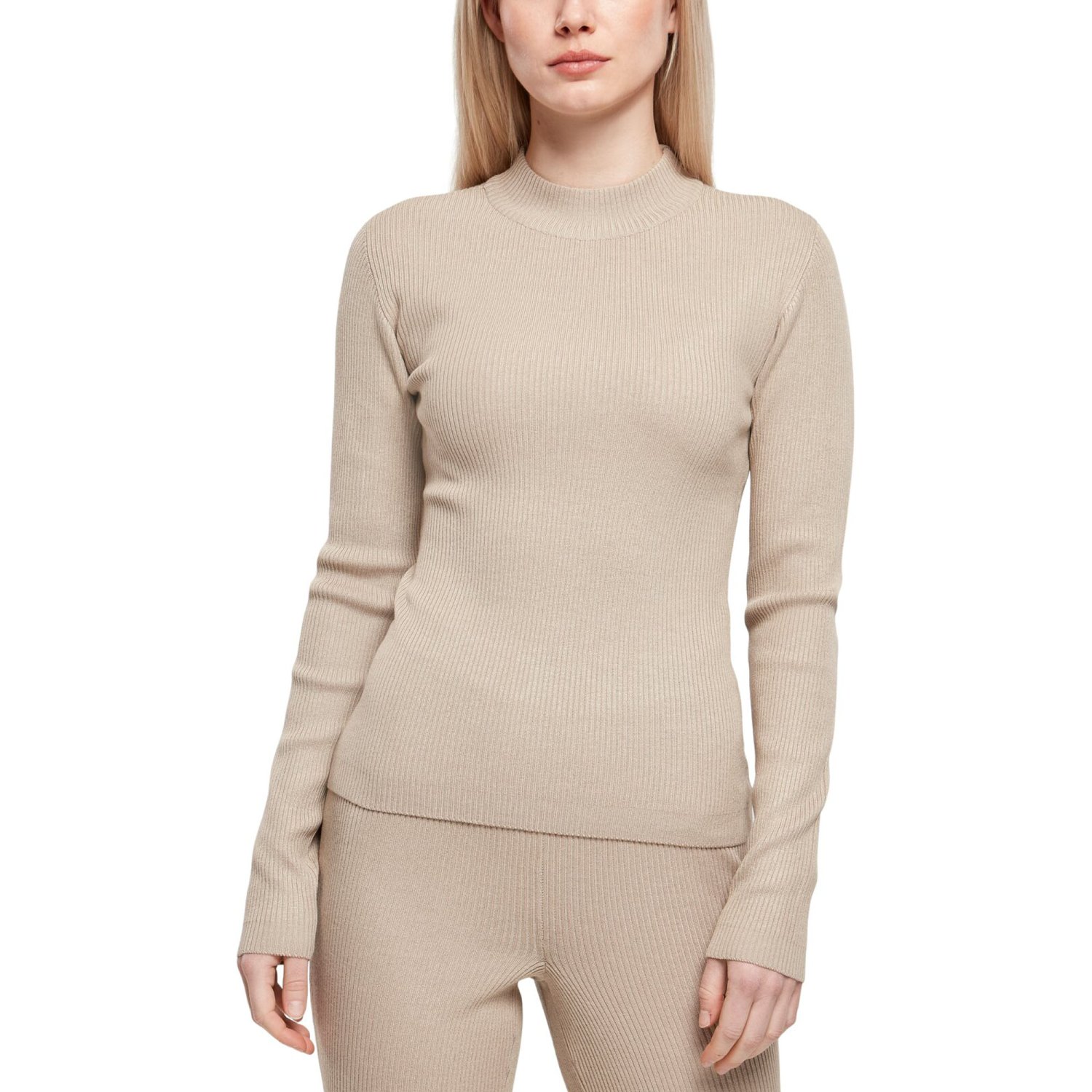 Urban Classics Ladies - Rib Knit Turtelneck Sweater