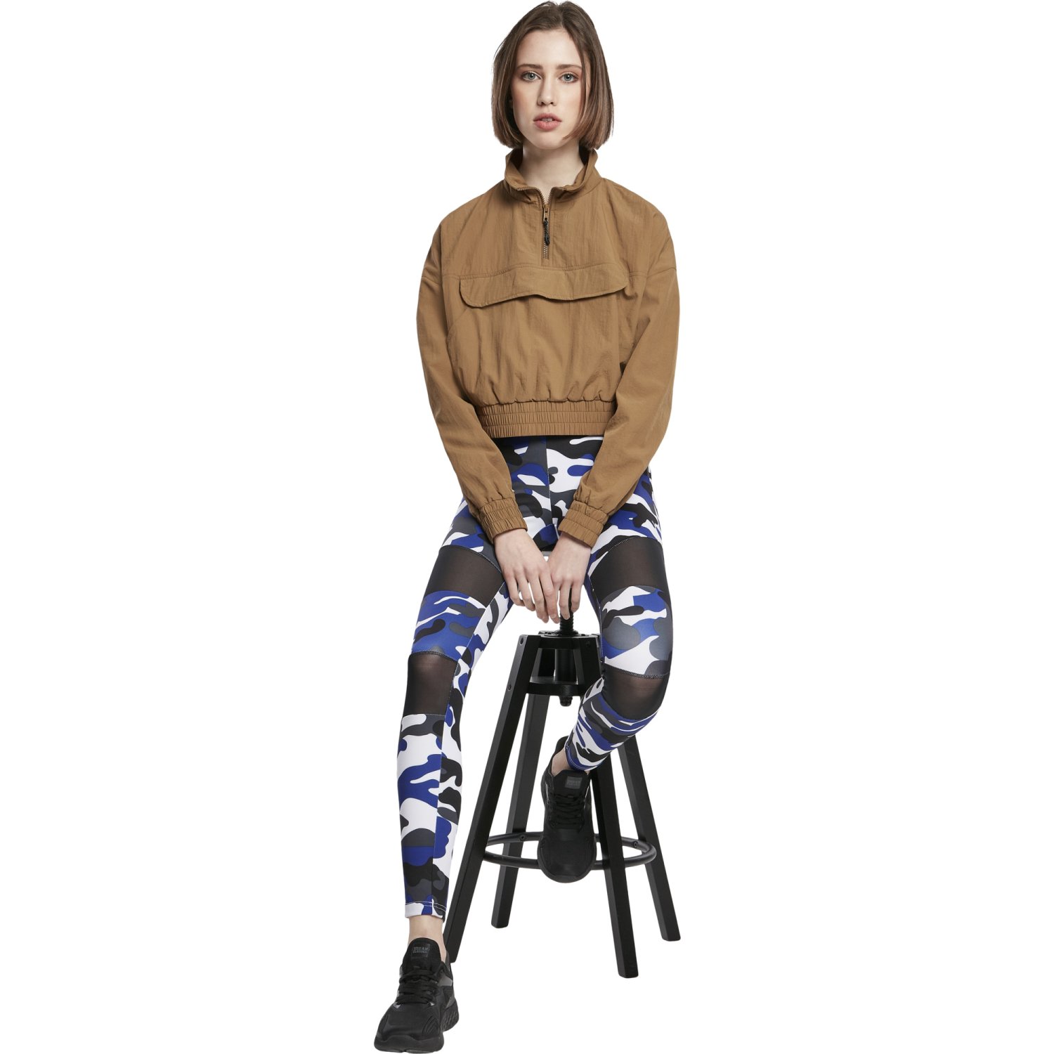 Urban Classics Ladies - Crinkle Pull Over Windbreaker Veste