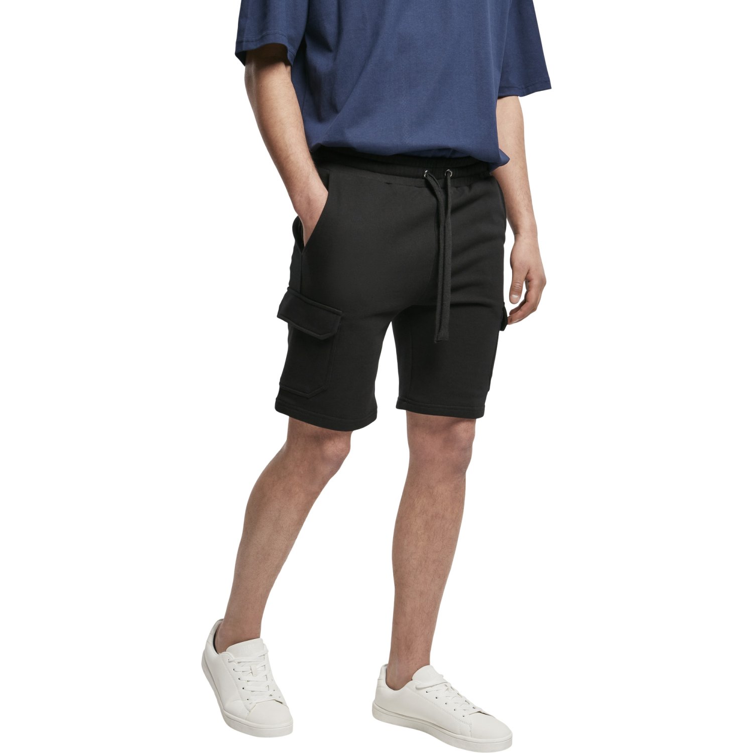 Urban Classics - Organic Cotton Cargo Sweatshorts black