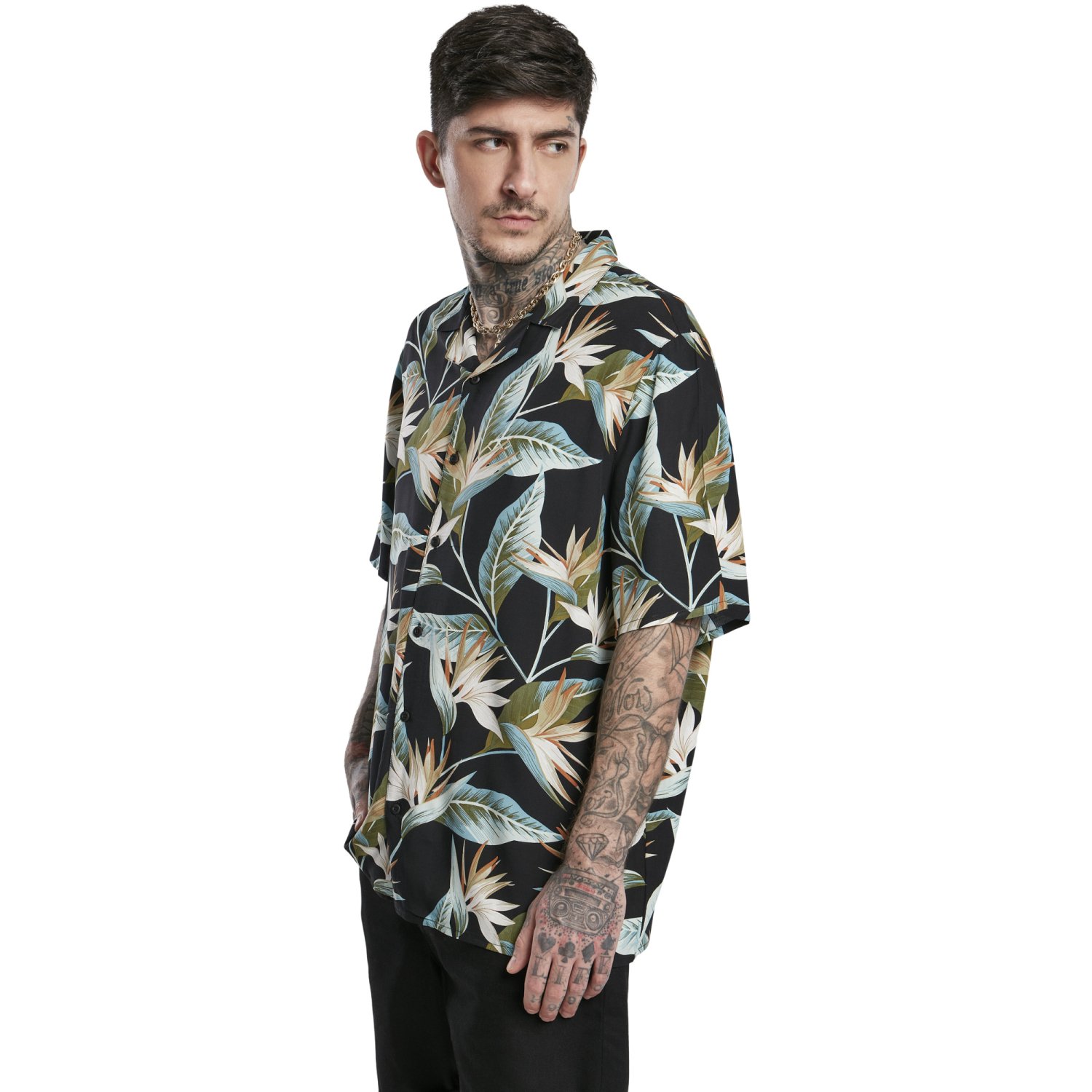 Urban Classics - Blossoms Resort Shirt Hemd