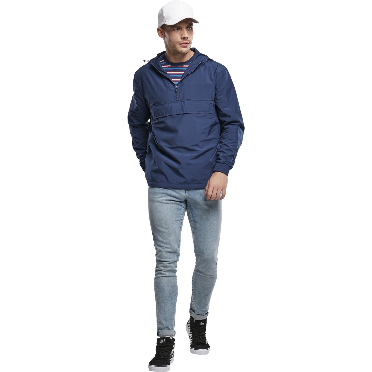 Urban Classics - BASIC Pull-Over Windbreaker Veste navy