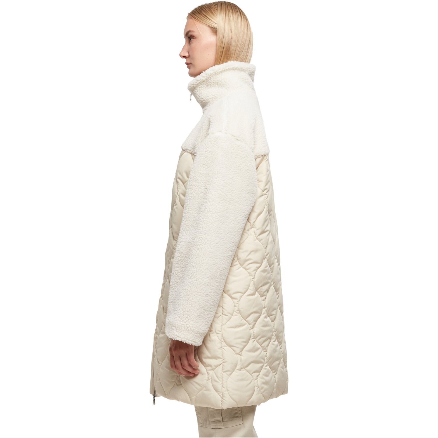 Urban Classics Ladies - Oversized Sherpa Quilted Coat