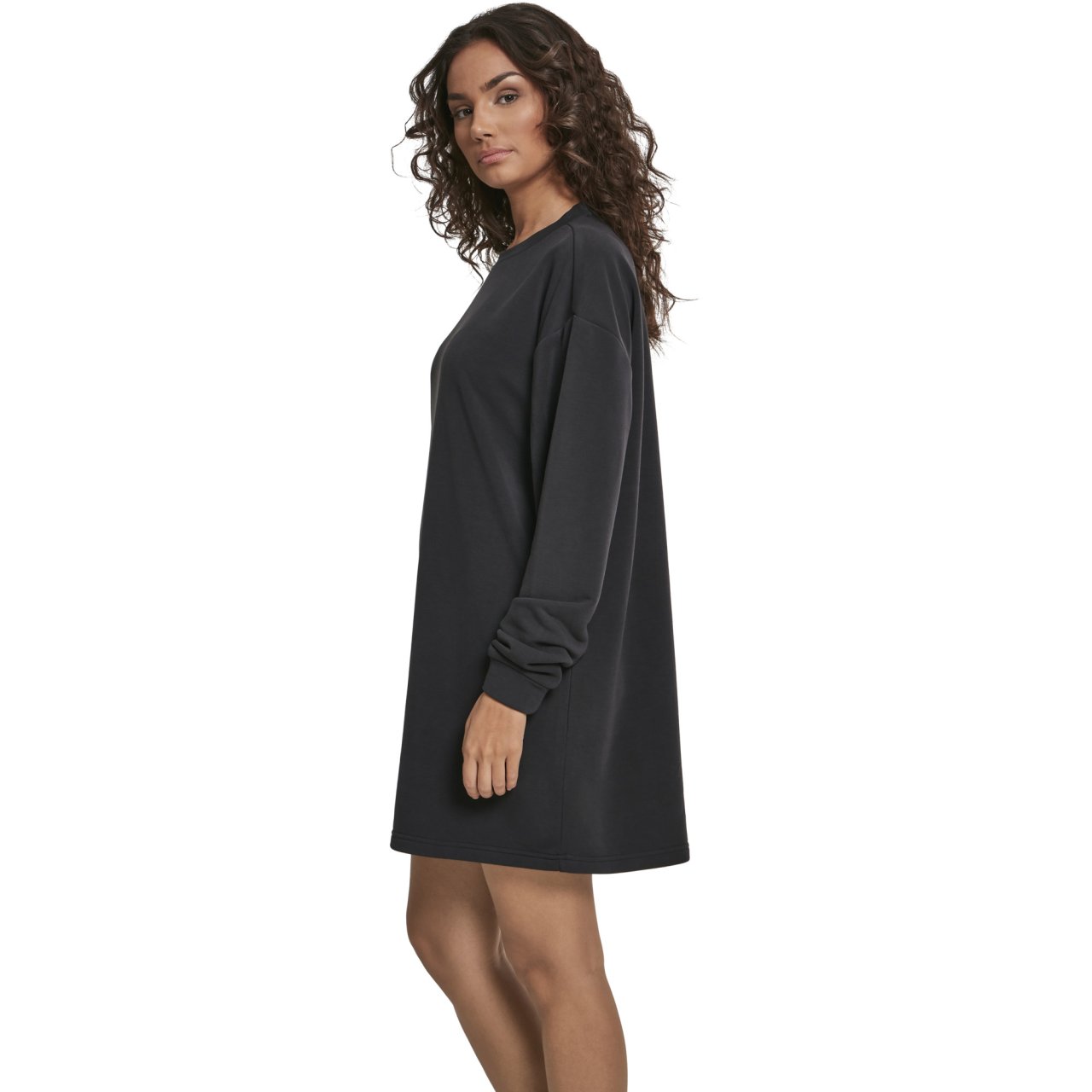 Urban Classics Ladies - MODAL Terry Crew Dress black