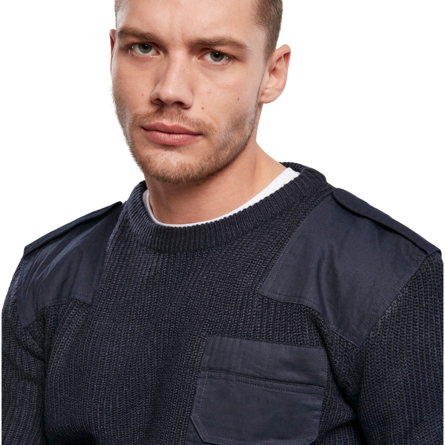 Brandit MILITARY Army Crewneck Pullover Sweater navy
