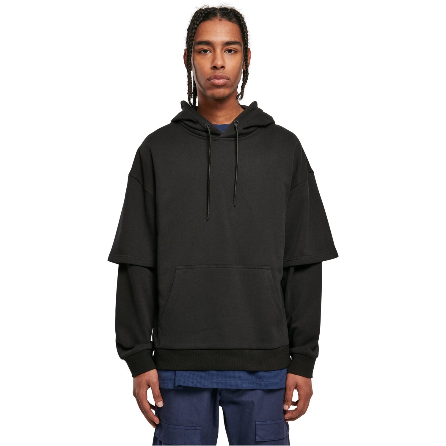 Urban Classics - Oversized Doublesleeve Hoody noir
