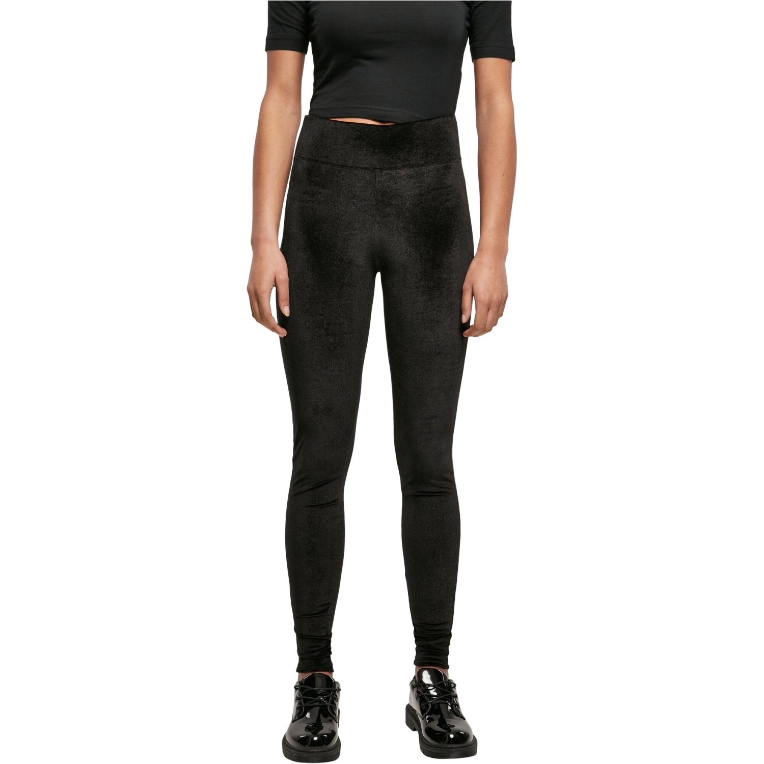 Urban Classics Ladies - High Waist Velvet Leggings