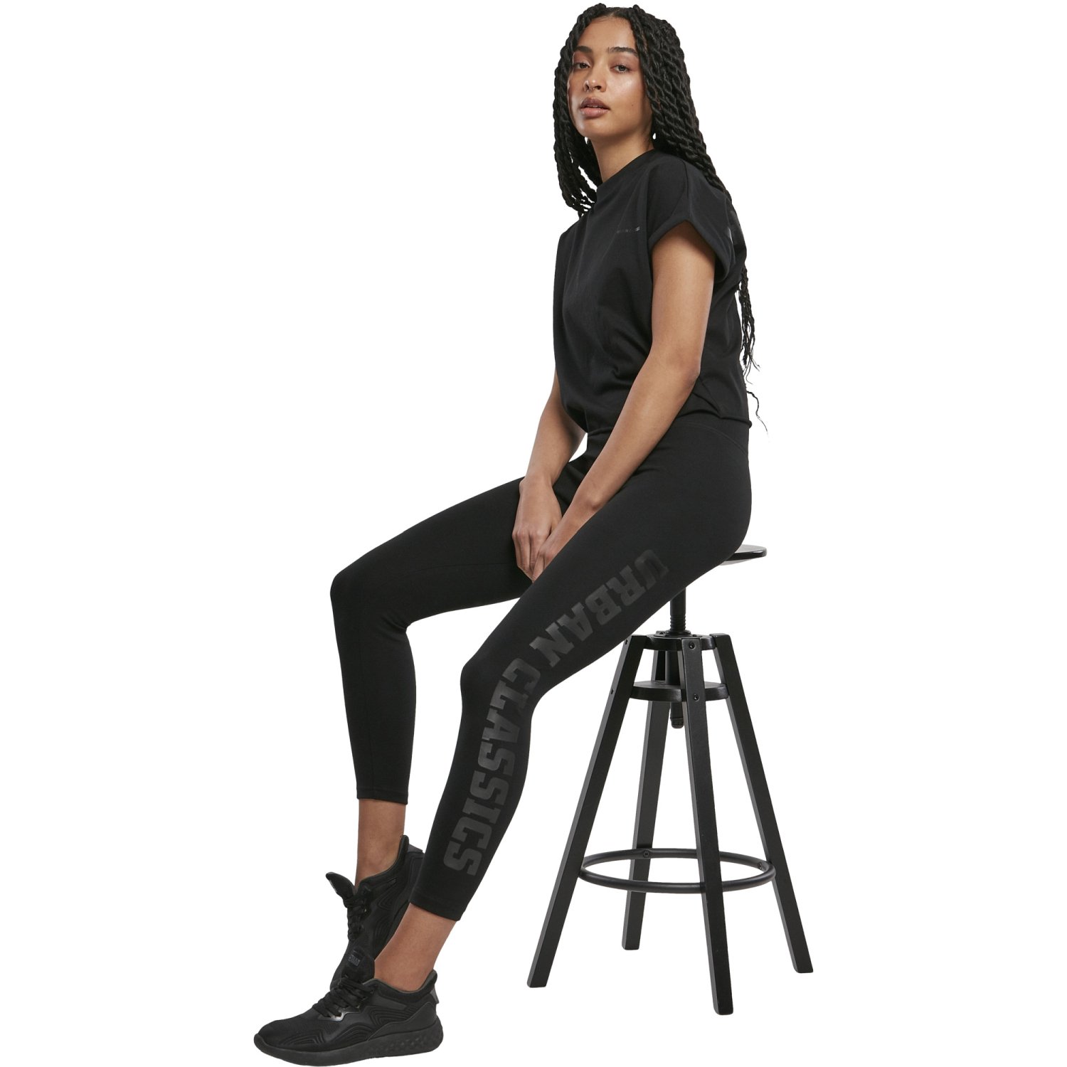 Urban Classics Ladies - High Waist Leggings schwarz