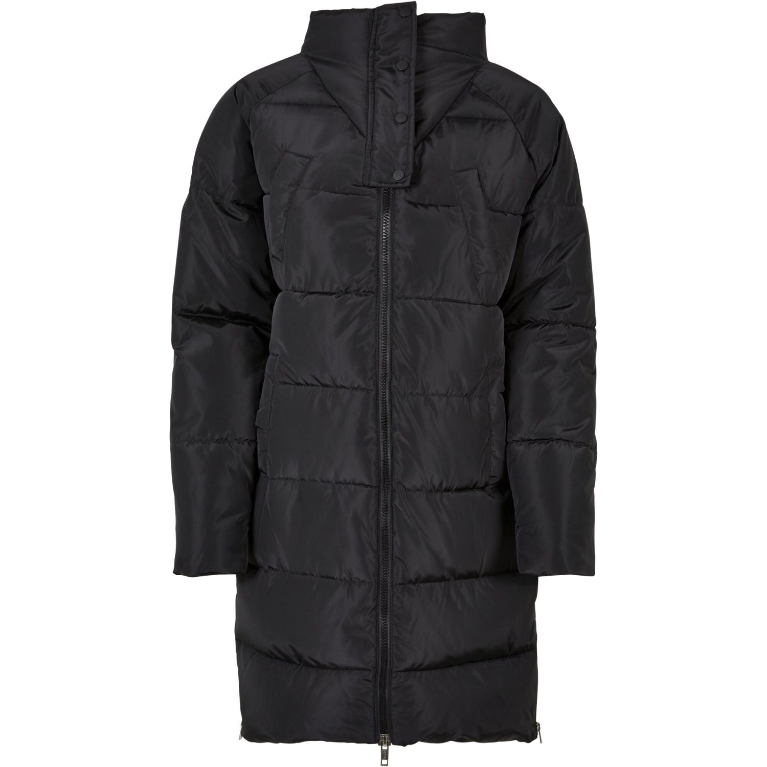 Urban Classics Ladies - High Neck Puffer Winter Coat black