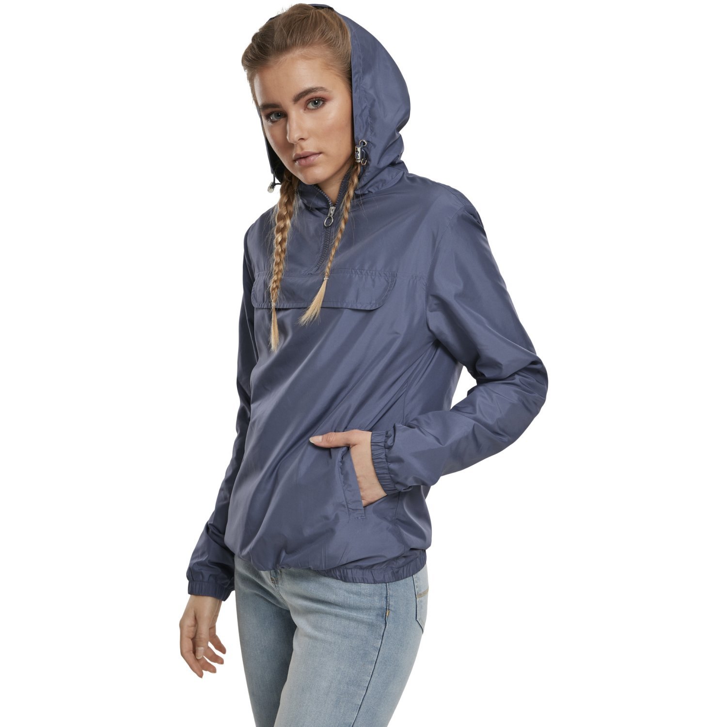 Urban Classics Ladies - PULL OVER Jacket vintage blue