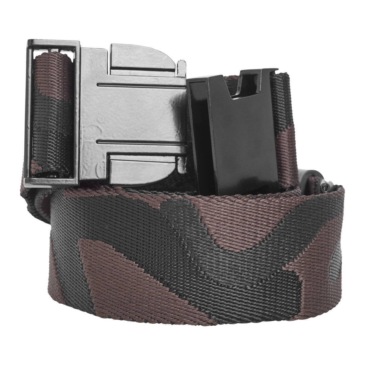 Urban Classics - CANVAS Rubbered Touch Belt grey camo