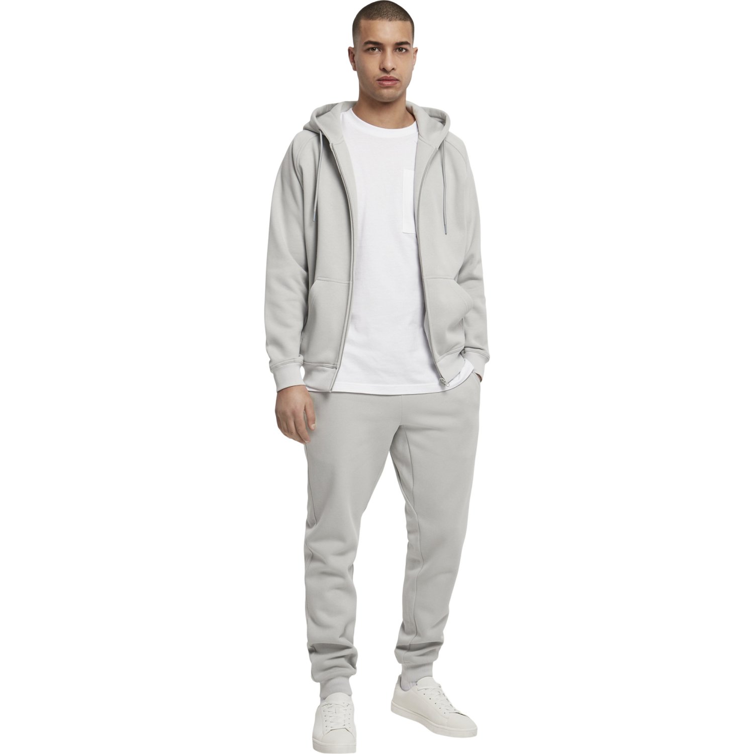 Urban Classics - Loose-Fit Zip Sweat à capuche gris