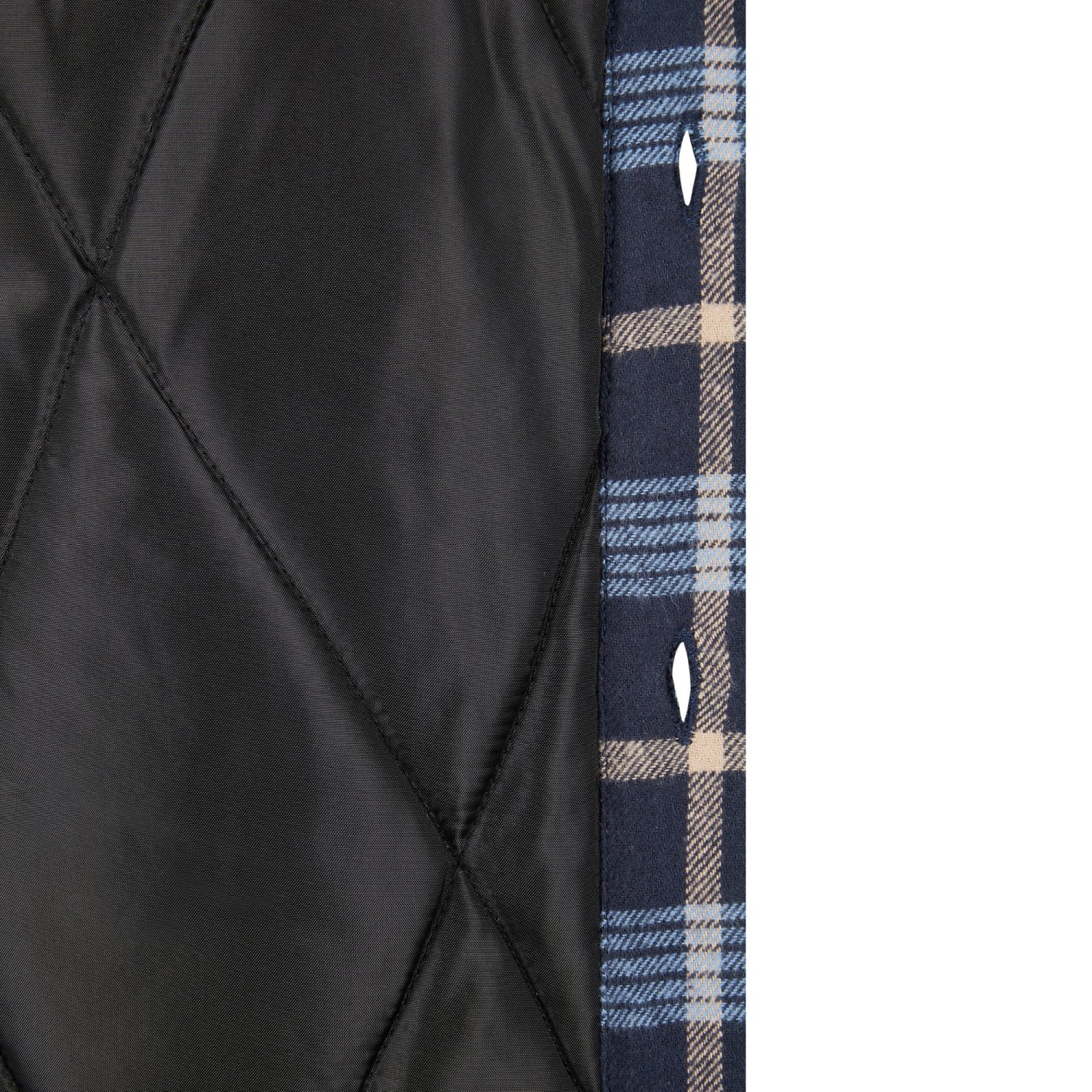 Urban Classics - Plaid Quilted Shirt Jacket lightblue
