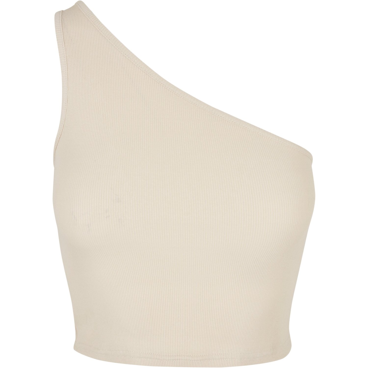 Urban Classics Ladies - Cropped Asymmetric Top beige