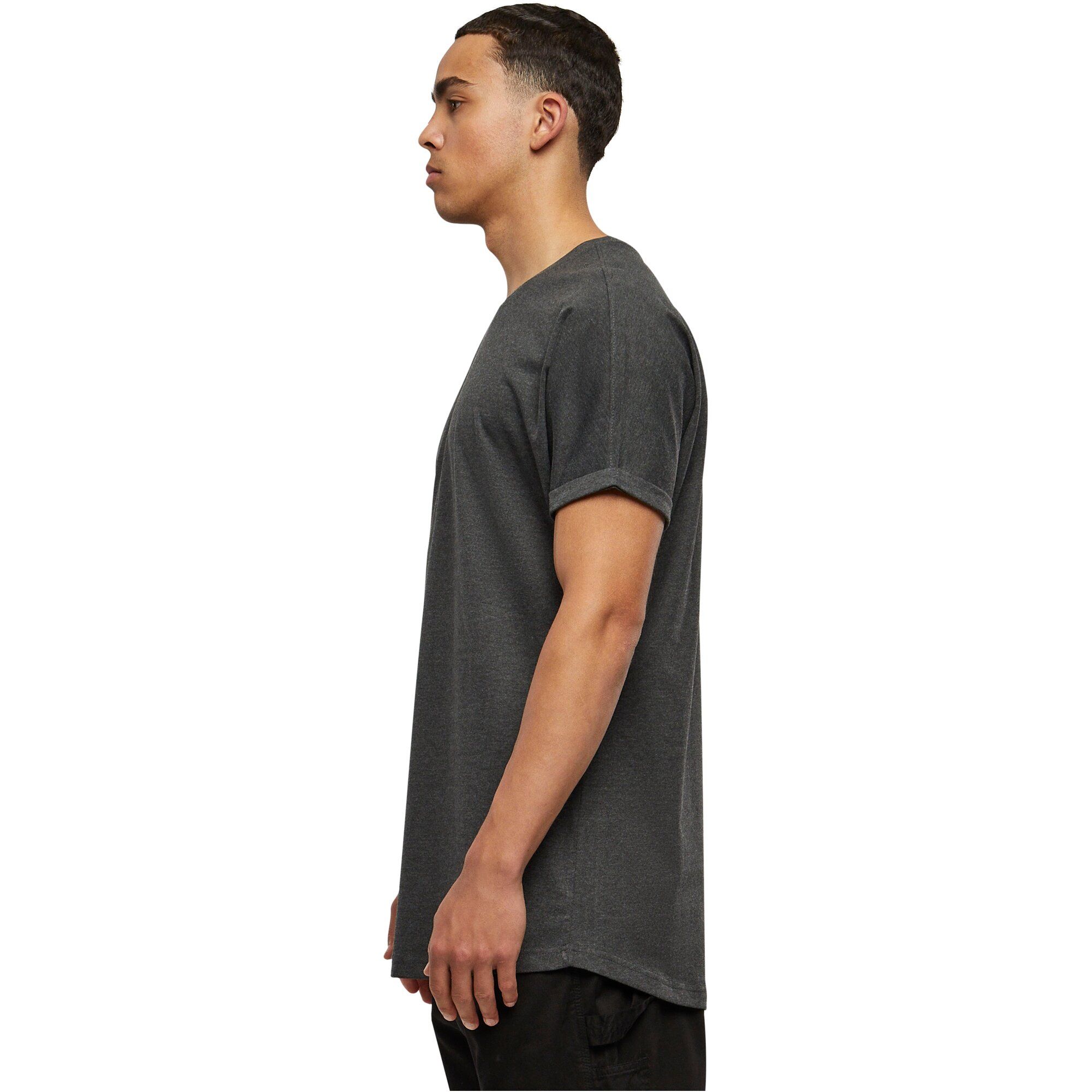Urban Classics - SHAPED Long Turnup Tee charcoal