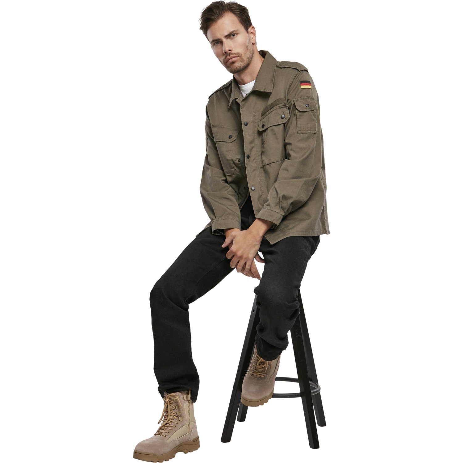 Brandit - BW Zip Chemisier Field olive