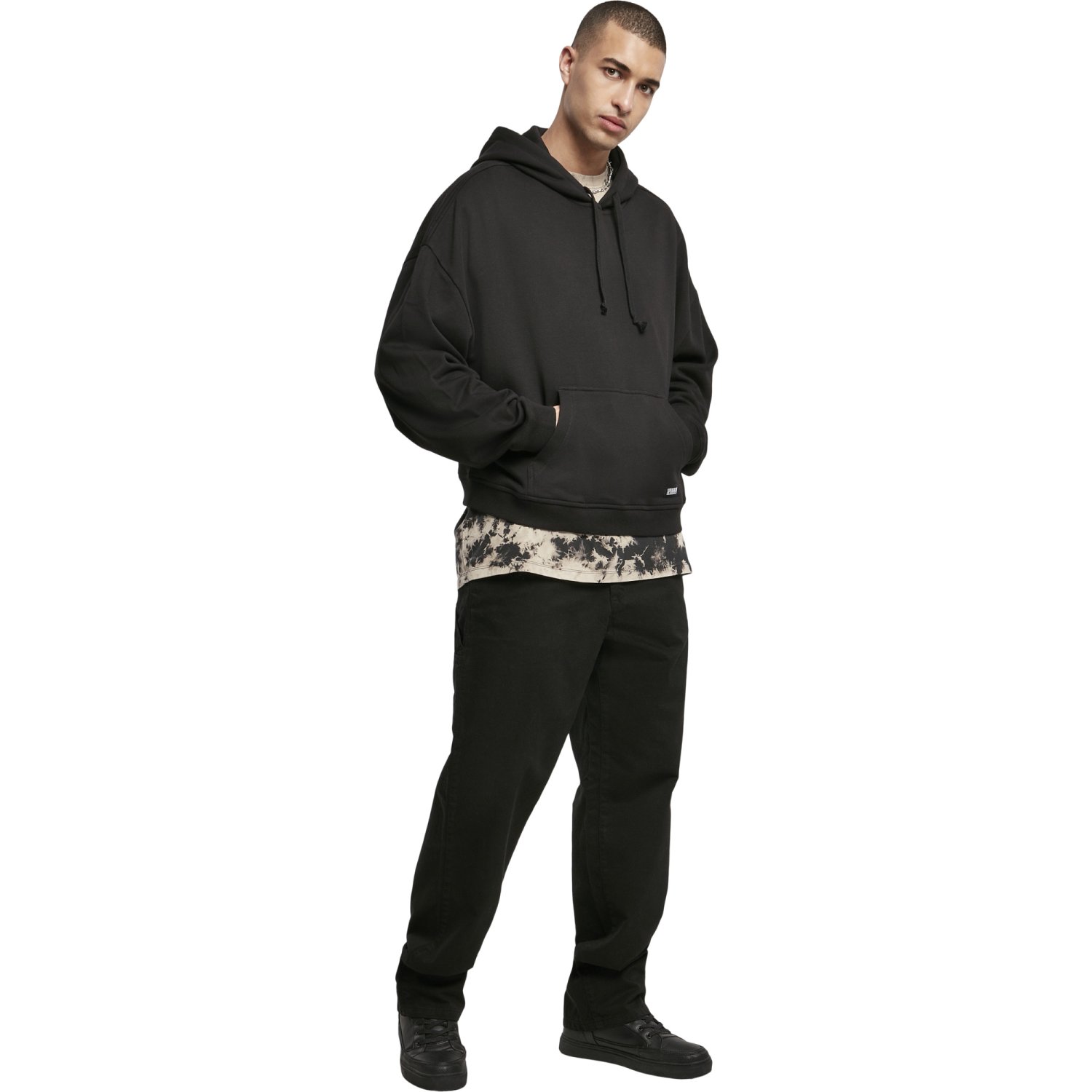 Urban Classics - Short Oversized 80's Hoody black