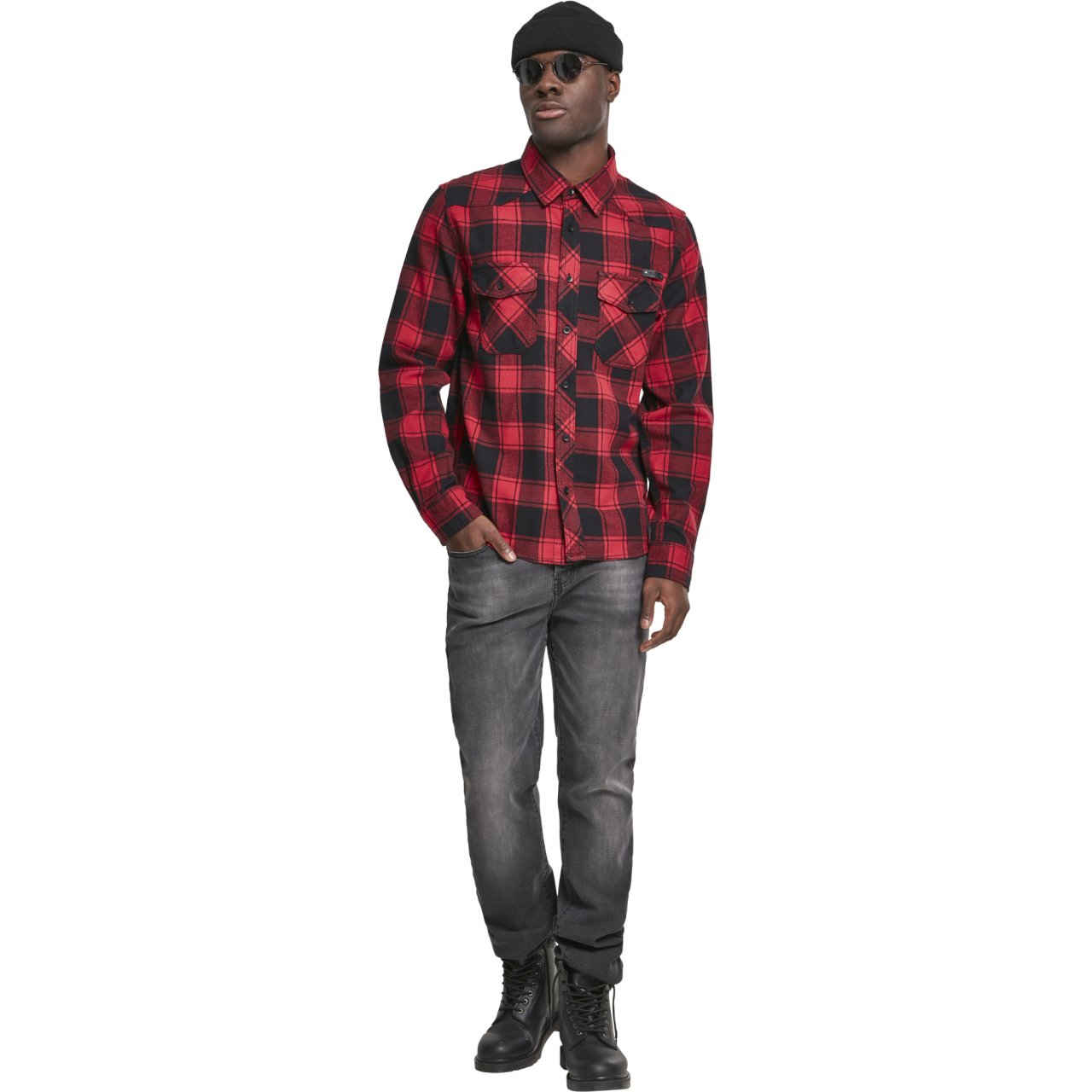 Brandit ROVER Straight-Fit Stretch Denim Jeans noir
