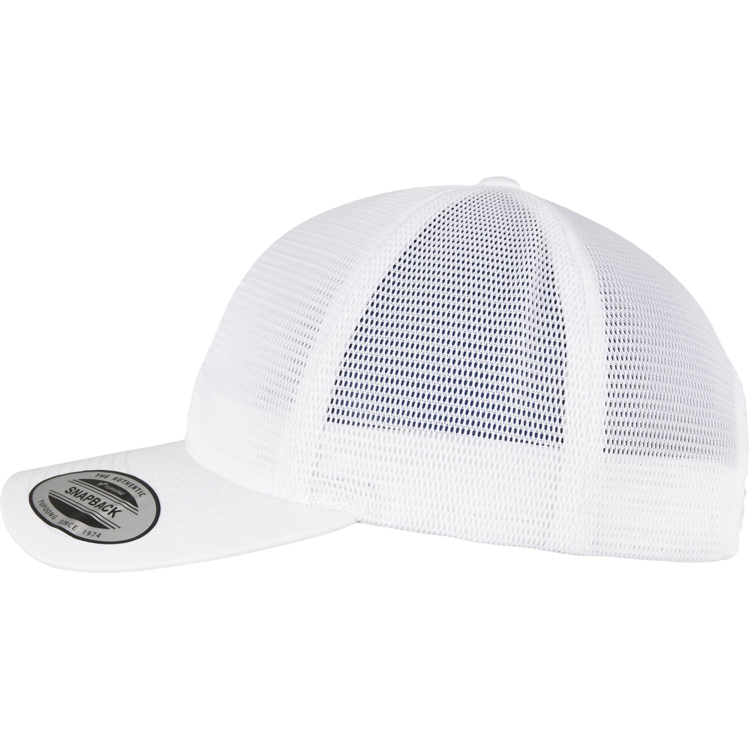 Flexfit 360 OmniMesh Trucker Snapback Cap - blanc