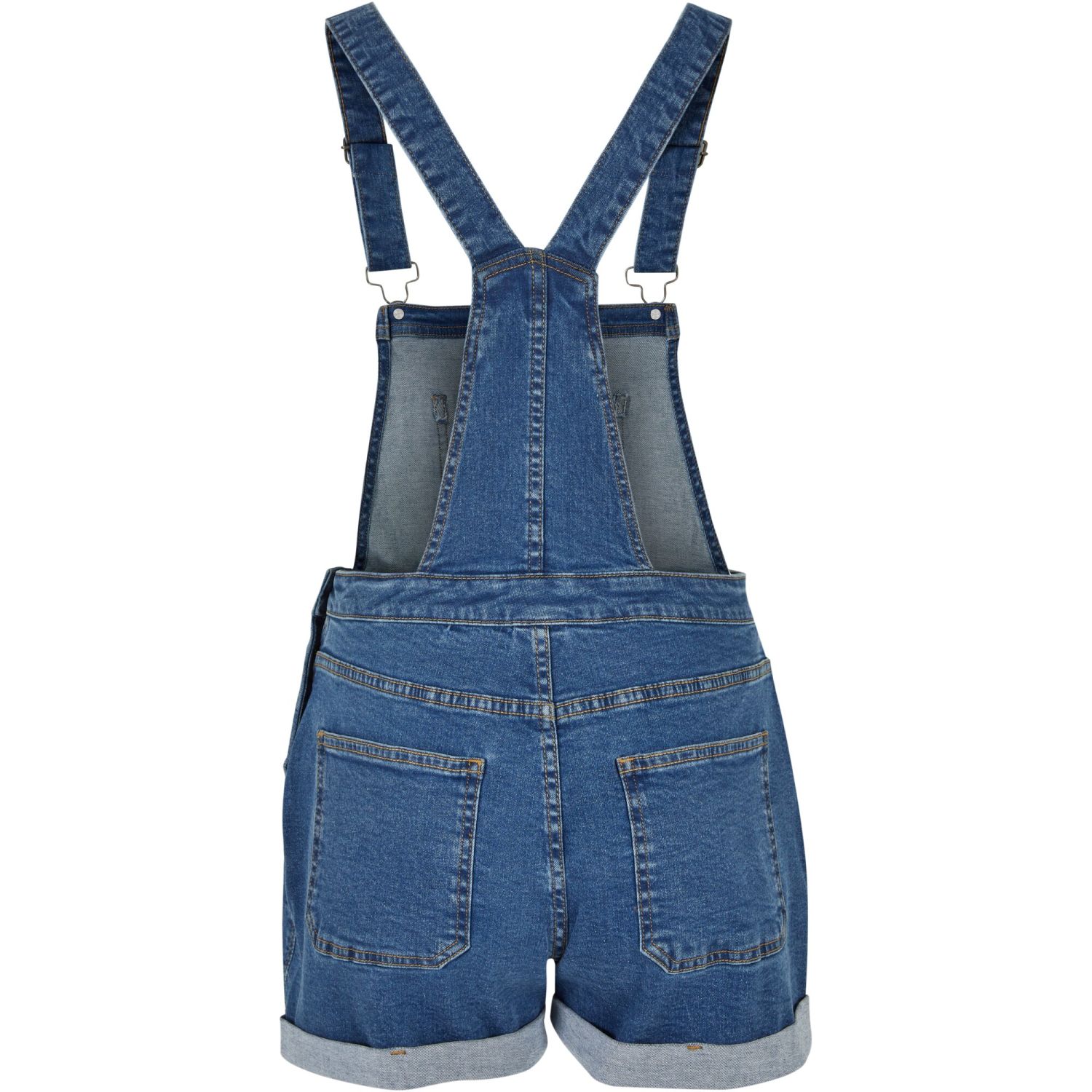 Urban Classics Ladies - Short Dungaree Salopette clearblue