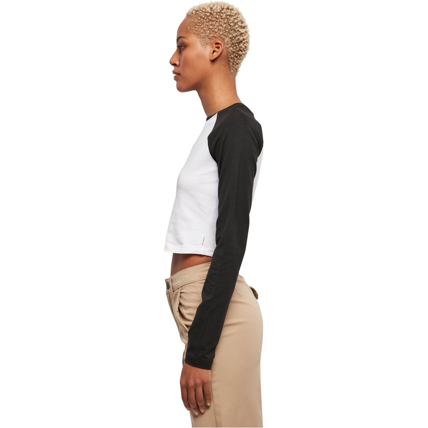 Urban Classics Ladies - Organic Retro Baseball Longsleeve