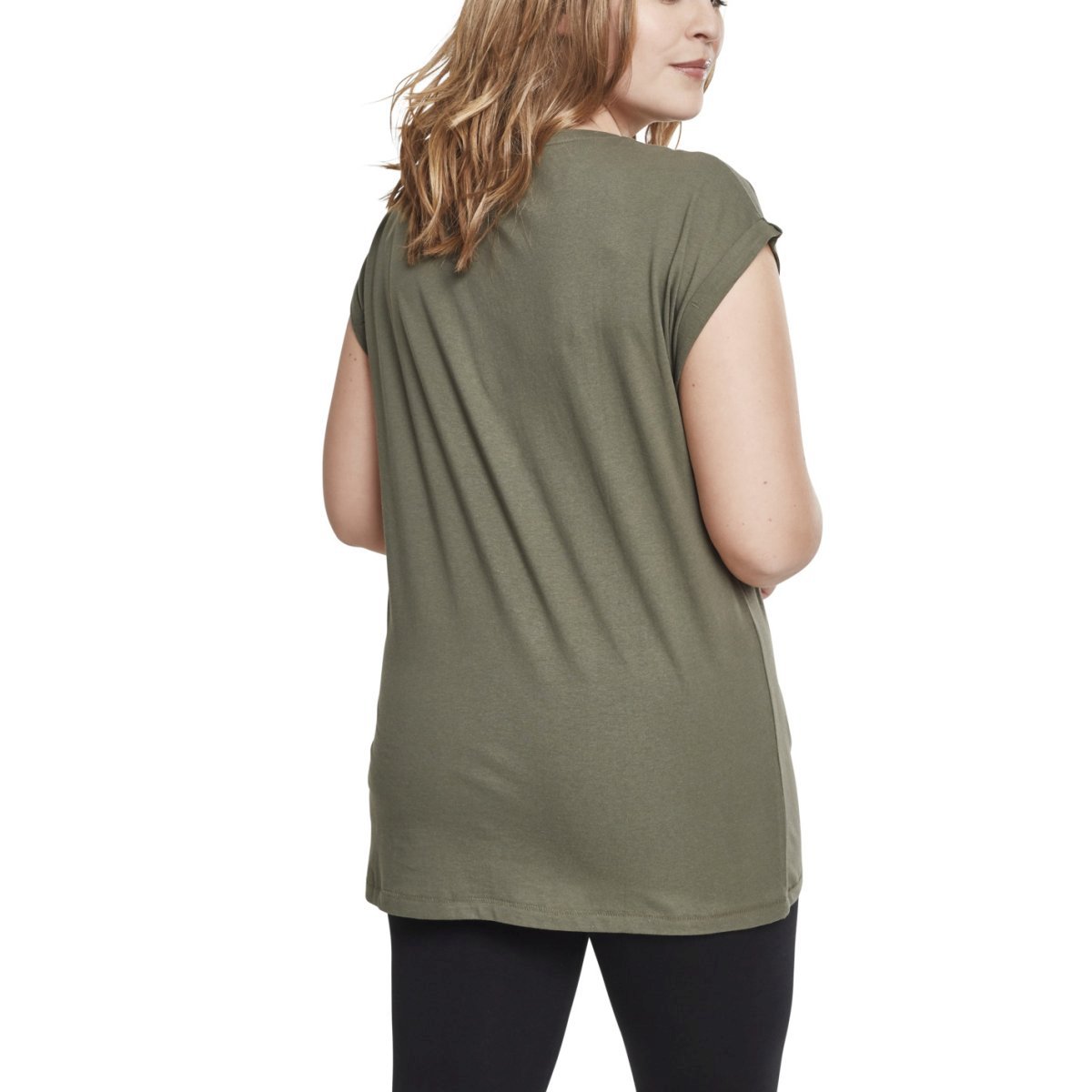 Urban Classics Ladies - EXTENDED SHOULDER Shirt olive