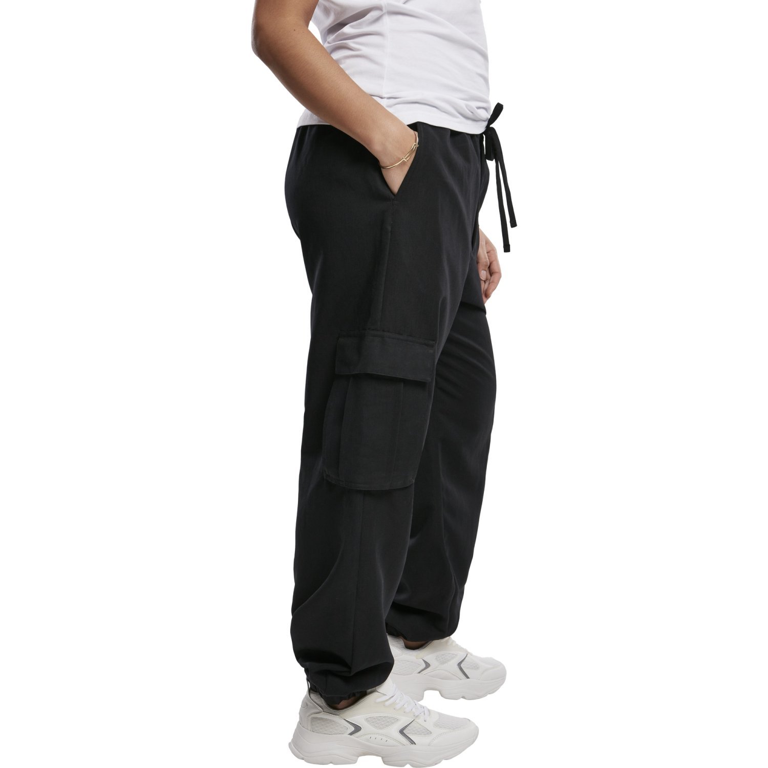 Urban Classics Ladies - CARGO Loose-Fit Twill Sweatpants