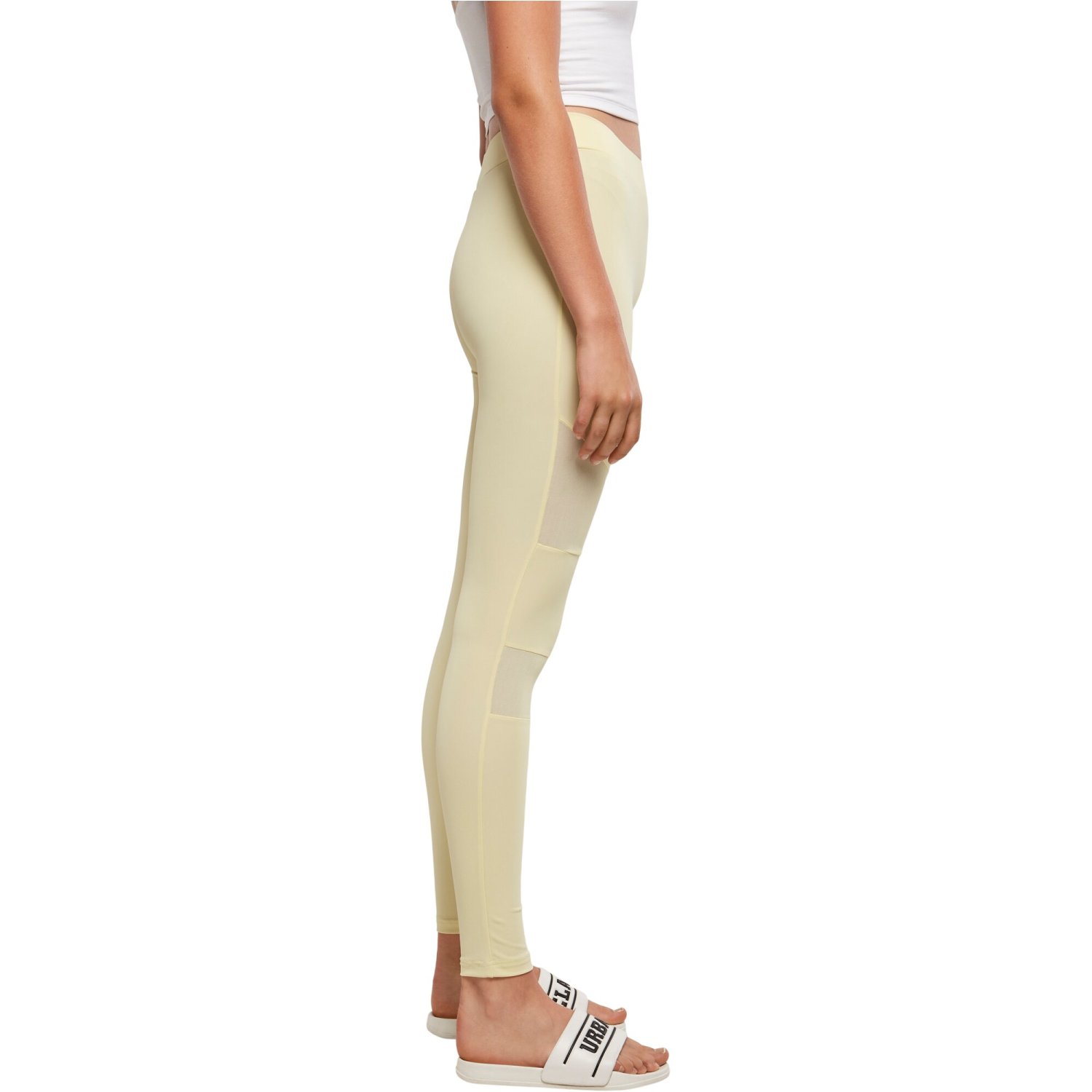 Urban Classics Ladies - TECH MESH Leggings jaune