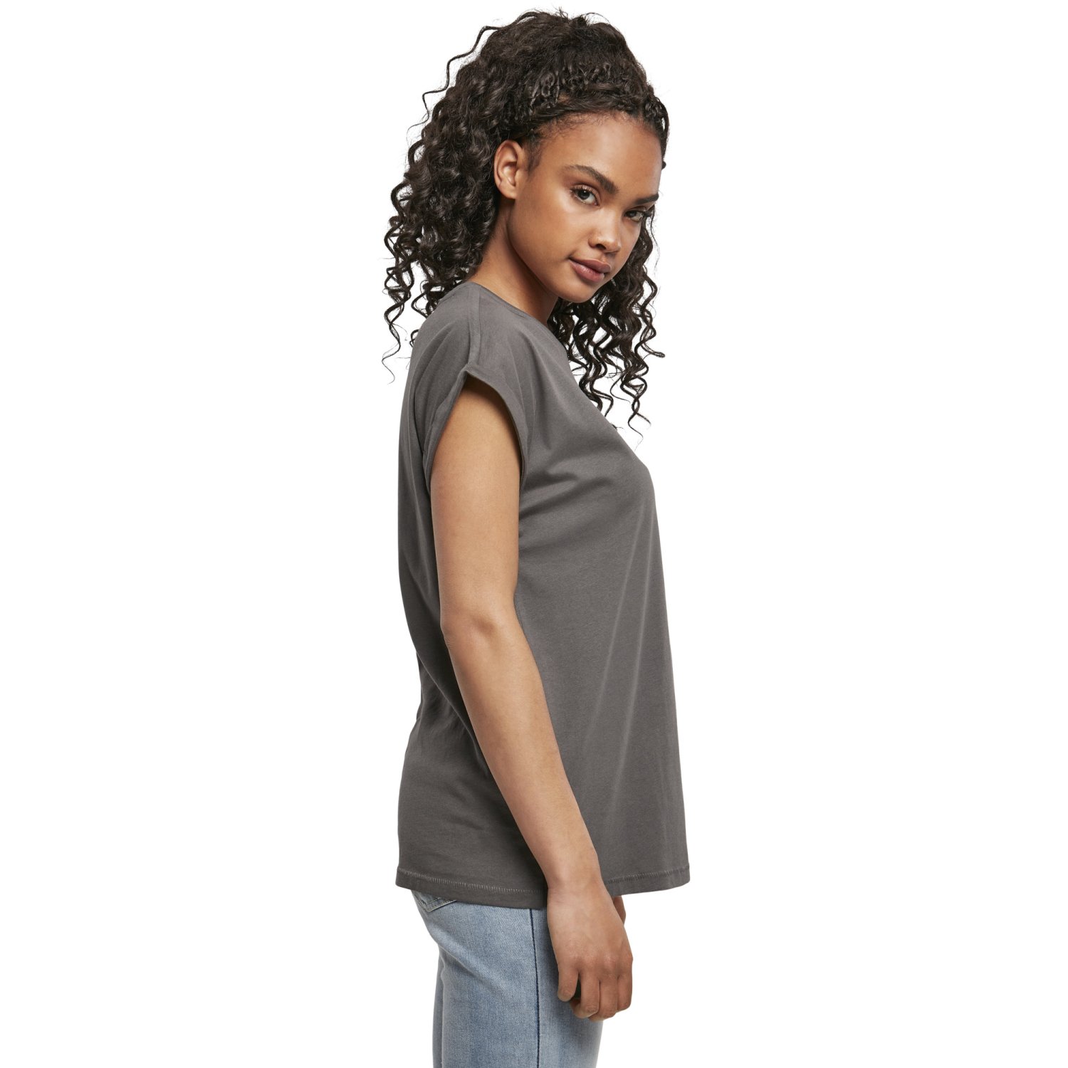 Urban Classics Ladies - EXTENDED SHOULDER Loose Shirt Top