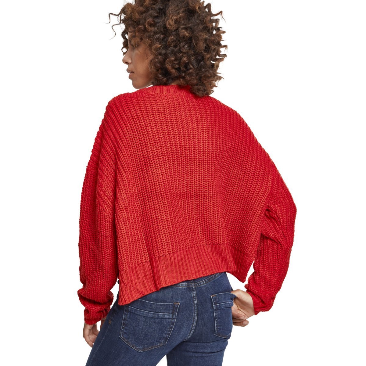 Urban Classics Ladies - Wide Oversize Sweater rouge