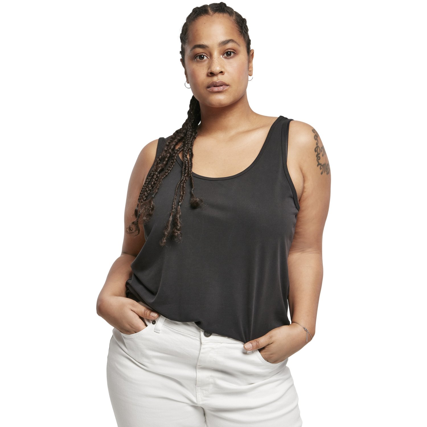 Urban Classics Femme - LOOSE Modal Débardeur noir