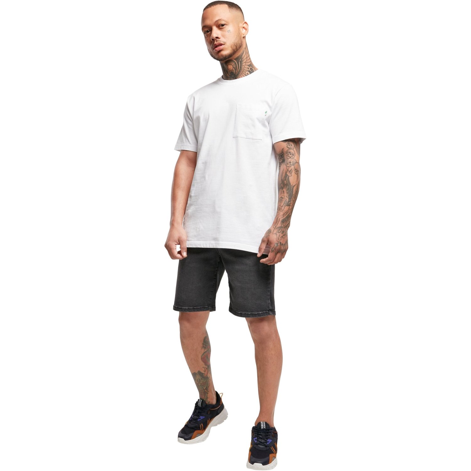 Urban Classics - Relaxed Fit Denim Jeans Shorts black washed