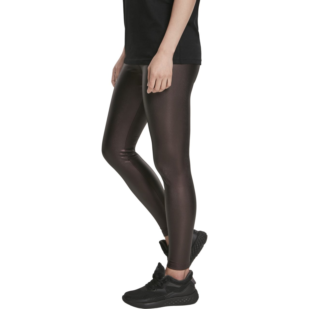 Urban Classics Ladies - High Waist Leggings en similicuir