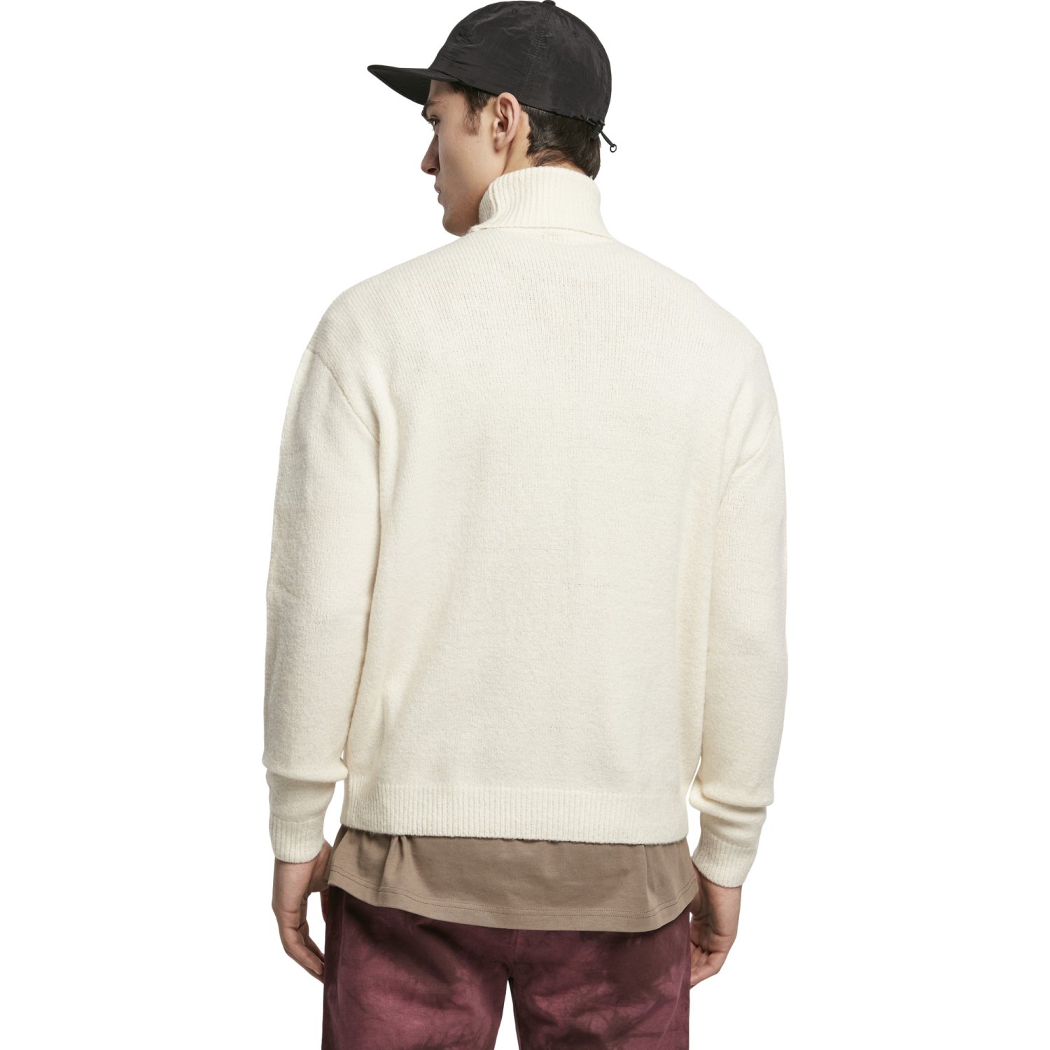 Urban Classics - Oversized Roll Neck Sweater sand beige