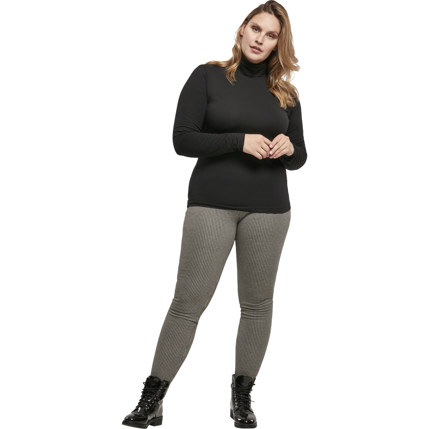 Urban Classics Ladies - Turtleneck Longsleeve noir