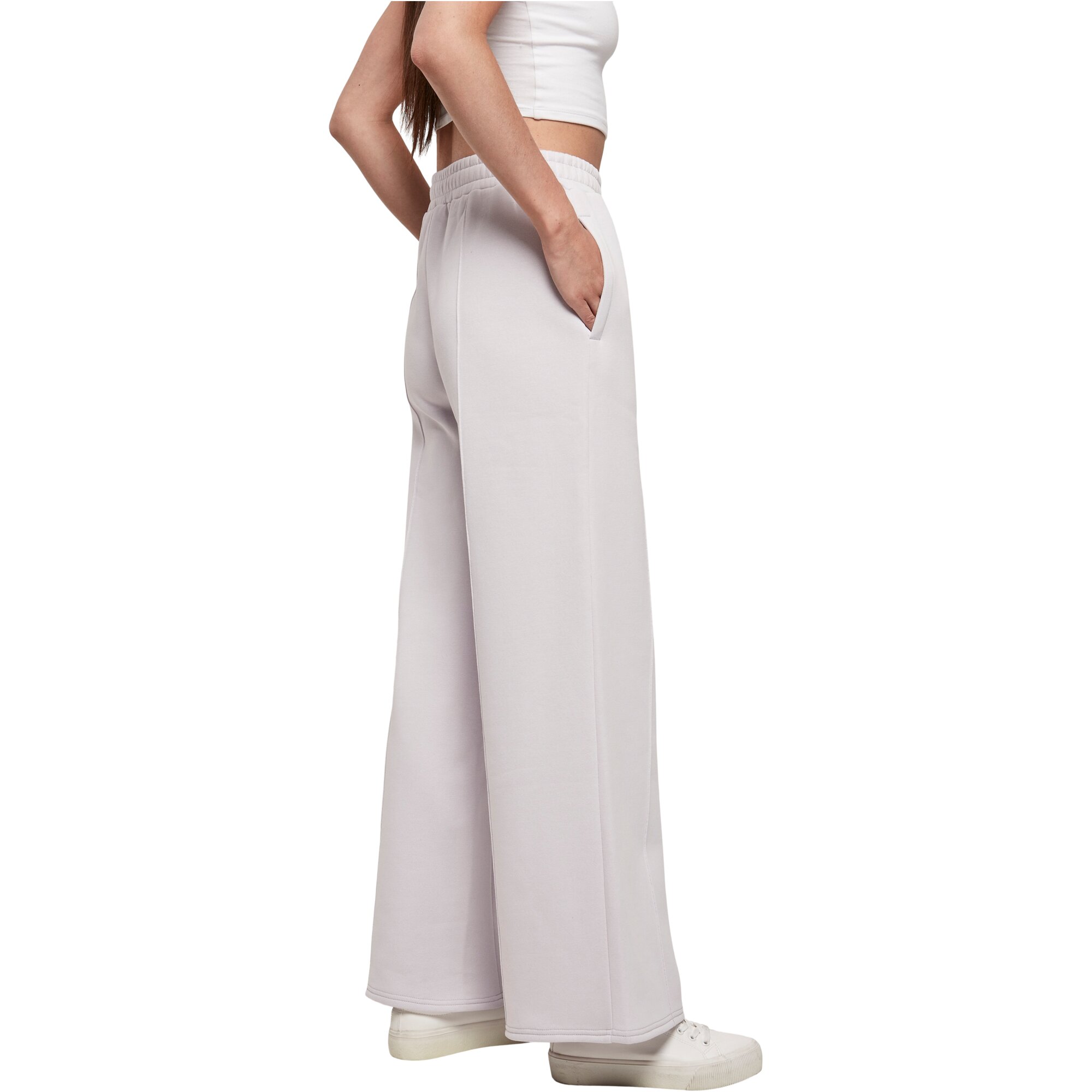 Urban Classics Ladies - Straight Pin Tuck Sweatpants lilac