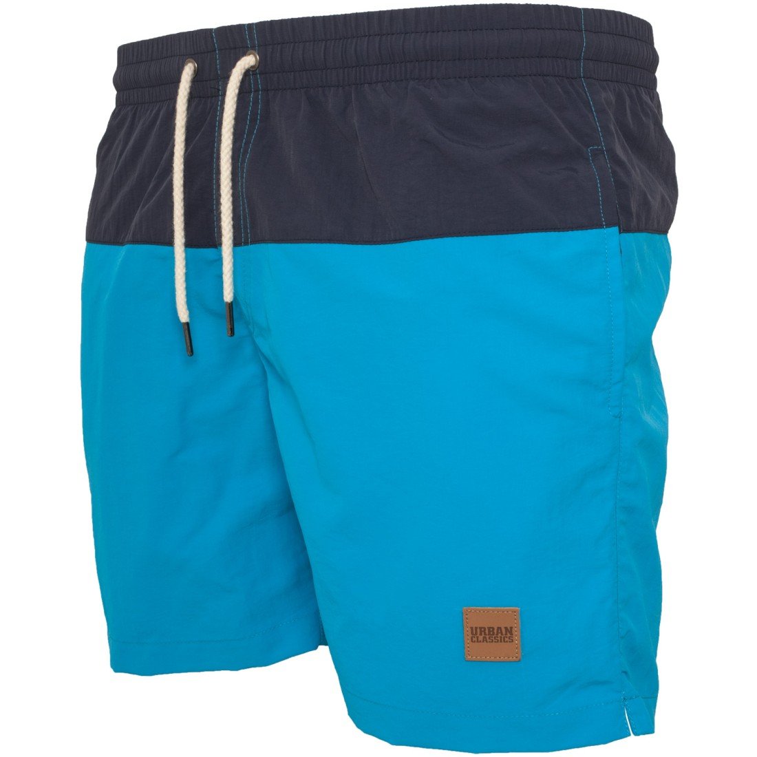 Urban Classics - BLOCK Short de bain turquoise / navy