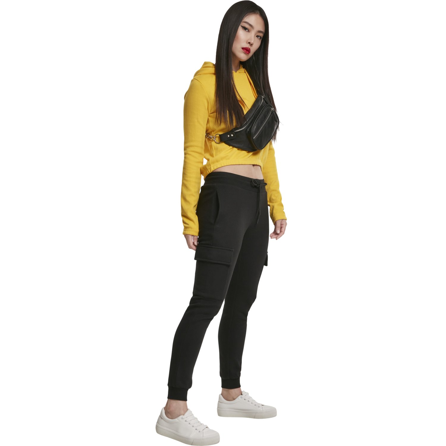 Urban Classics Ladies - CARGO Sweatpants noir