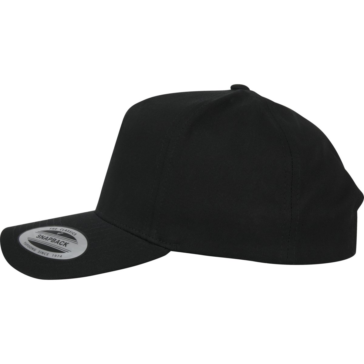 Flexfit 5-Panel Curved Classic Snapback Cap - noir
