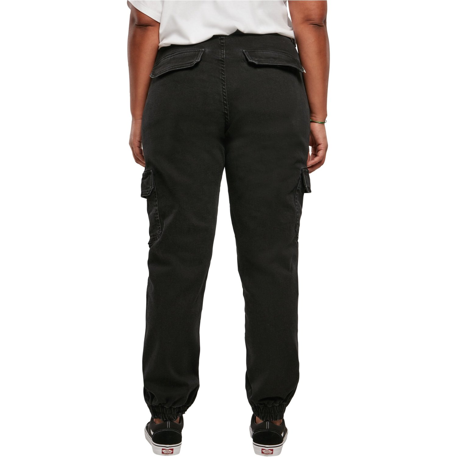 Urban Classics Ladies - Organic Stretch Denim Cargo Jeans