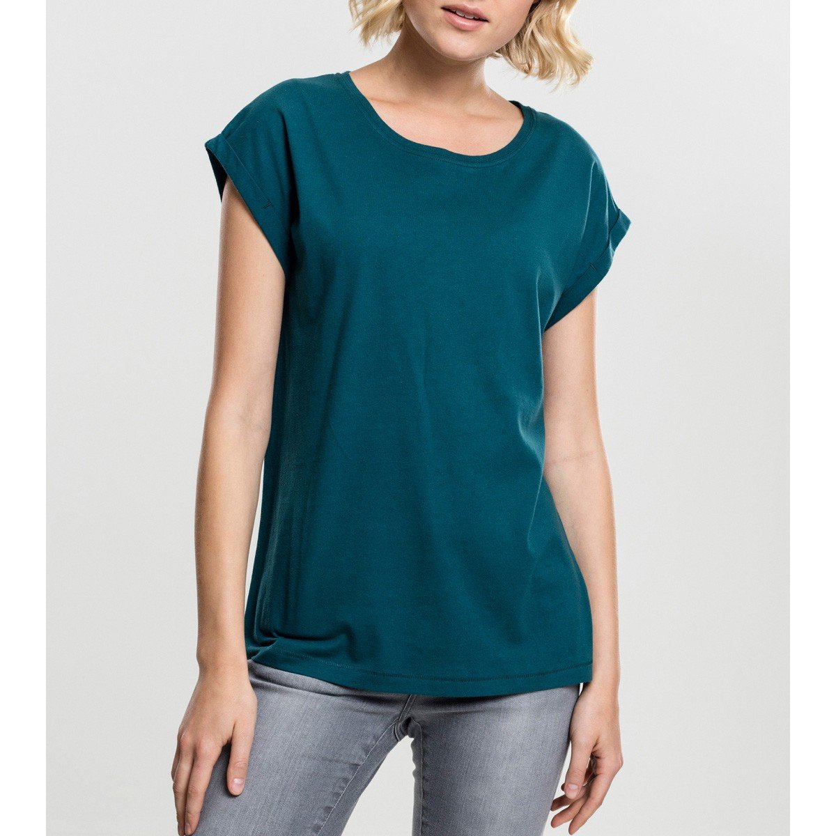 Urban Classics Ladies - EXTENDED SHOULDER Shirt teal