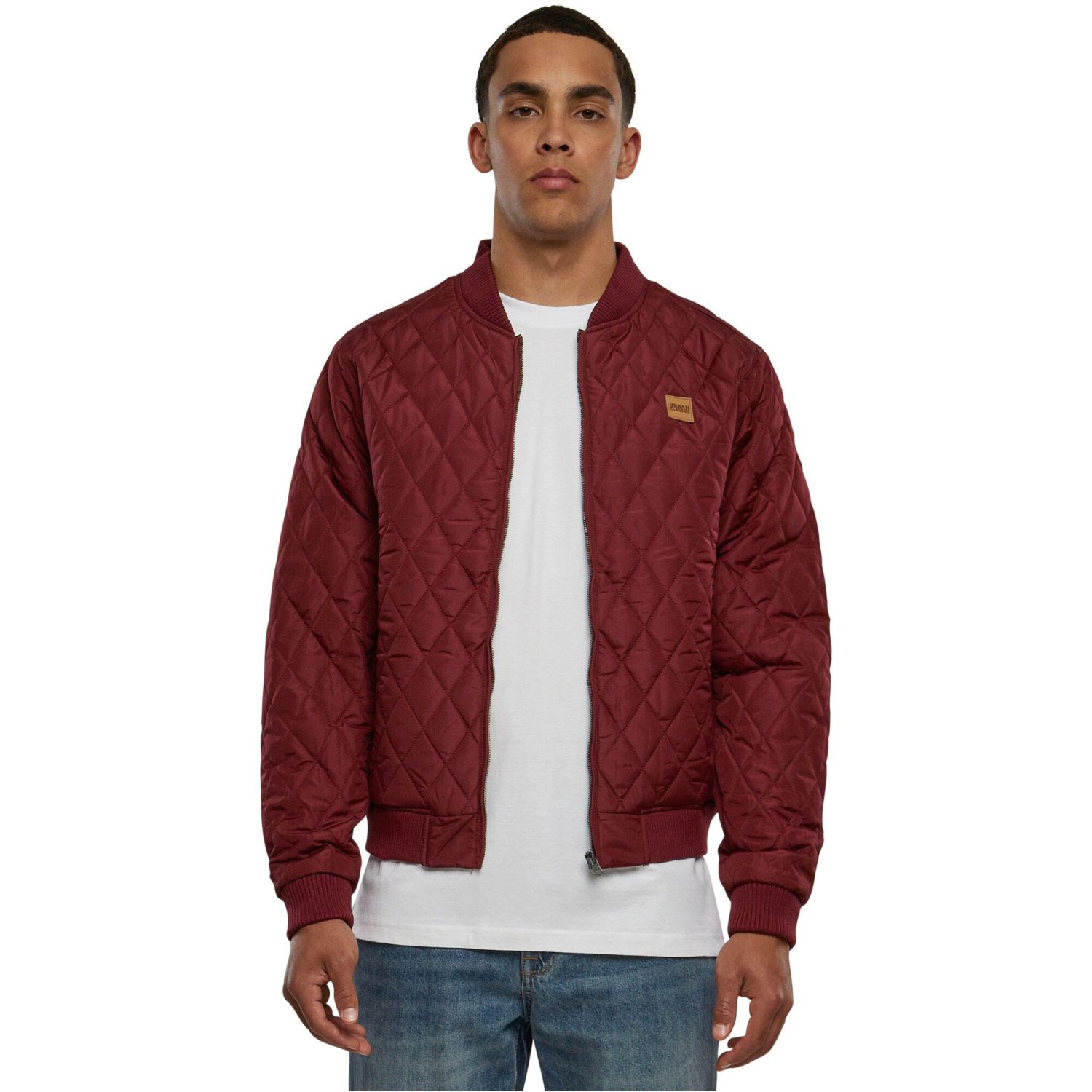 Urban Classics - DIAMOND Quilt Nylon Jacket burgundy