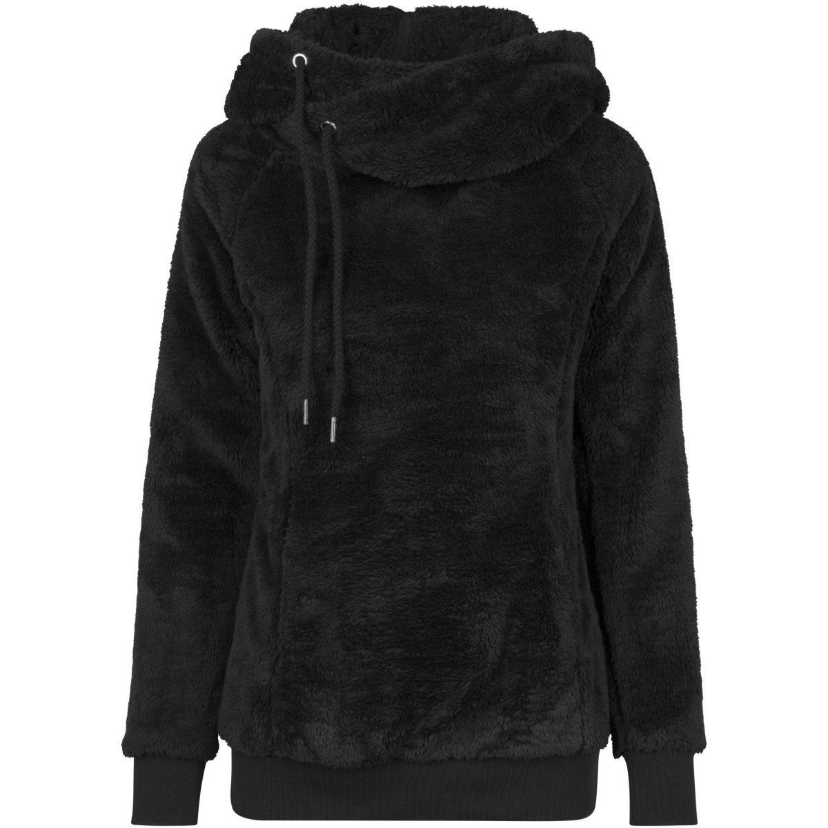 Urban Classics Ladies - TEDDY Hoody noir
