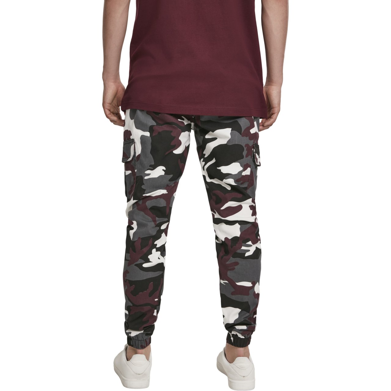 Urban Classics - CARGO Jogging Pantalon 2.0 wine camo