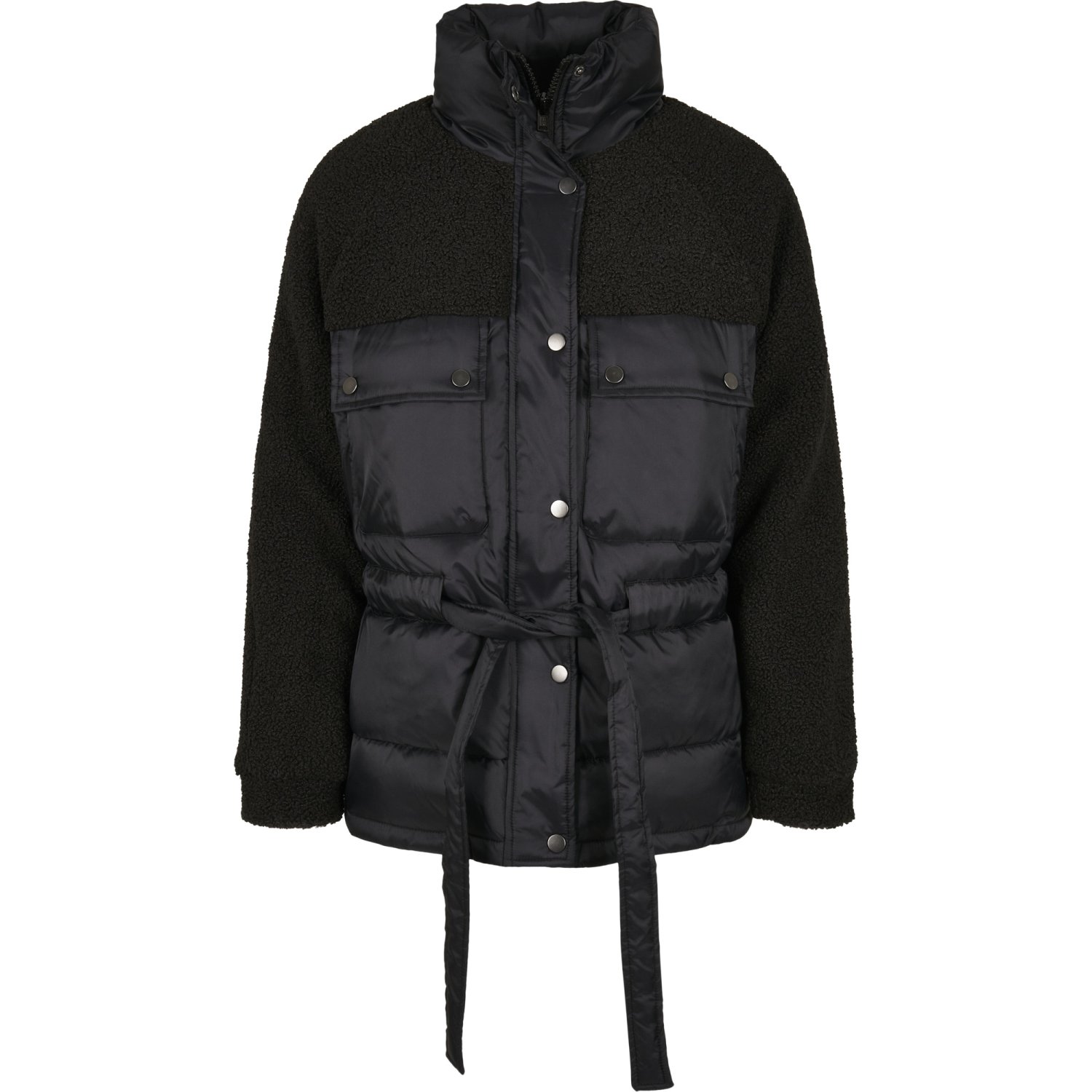 Urban Classics Ladies - Sherpa Puffer Jacket black