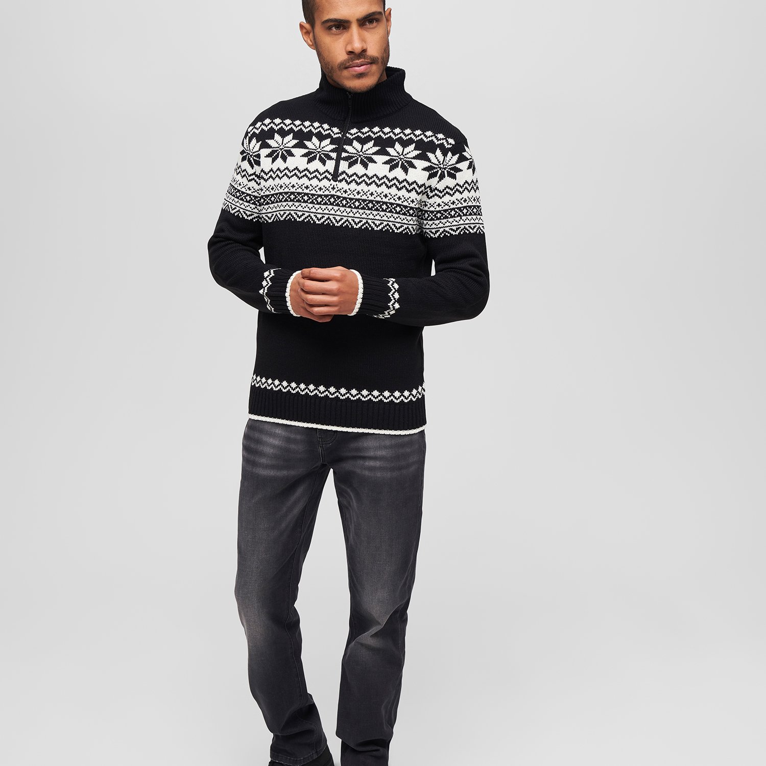 Brandit - Norweger Troyer Cardigan noir