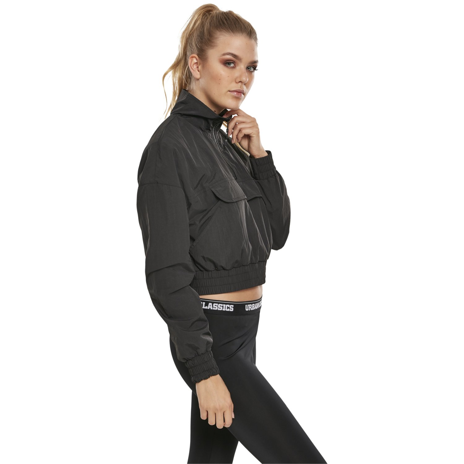 Urban Classics Ladies - Crinkle Pull Over Jacket