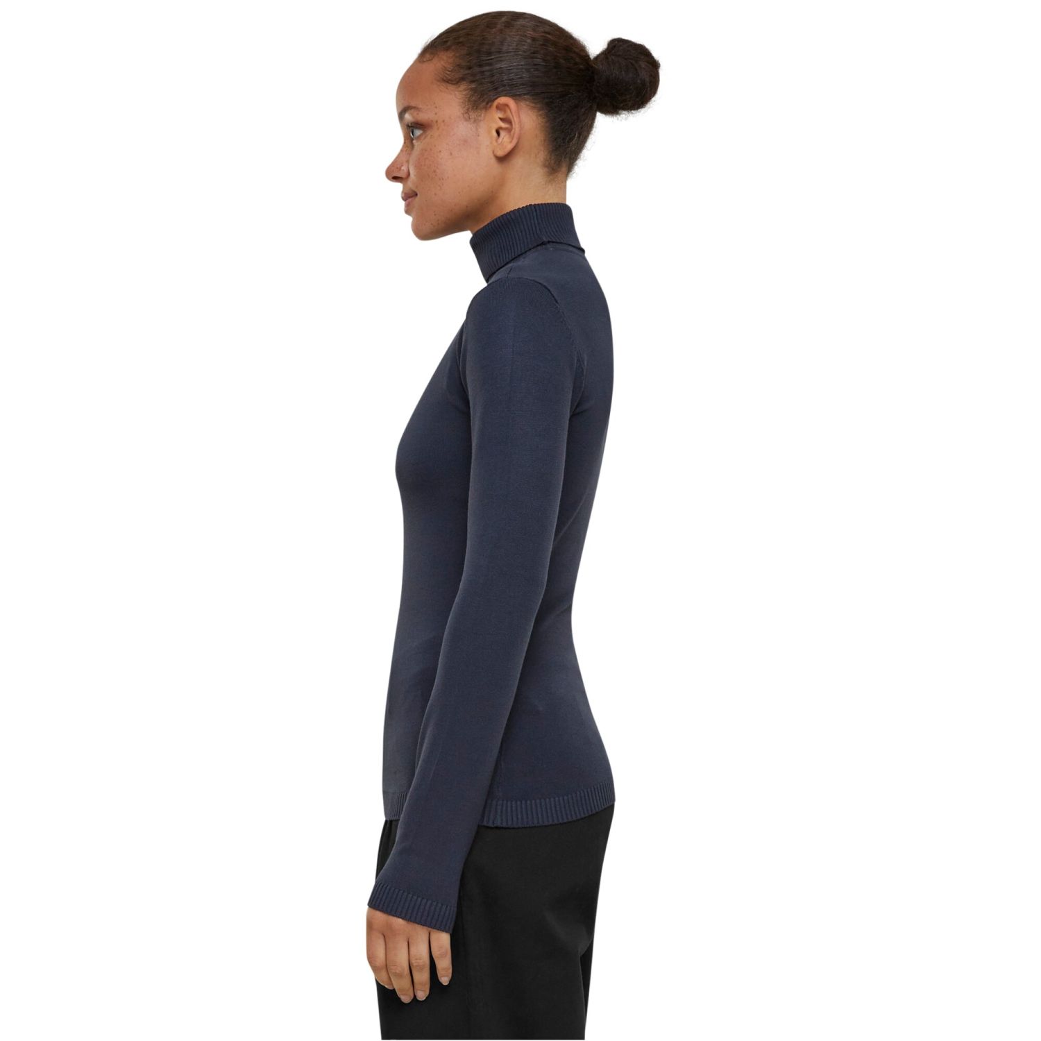 Urban Classics Ladies - Knitted Turtleneck Sweater navy