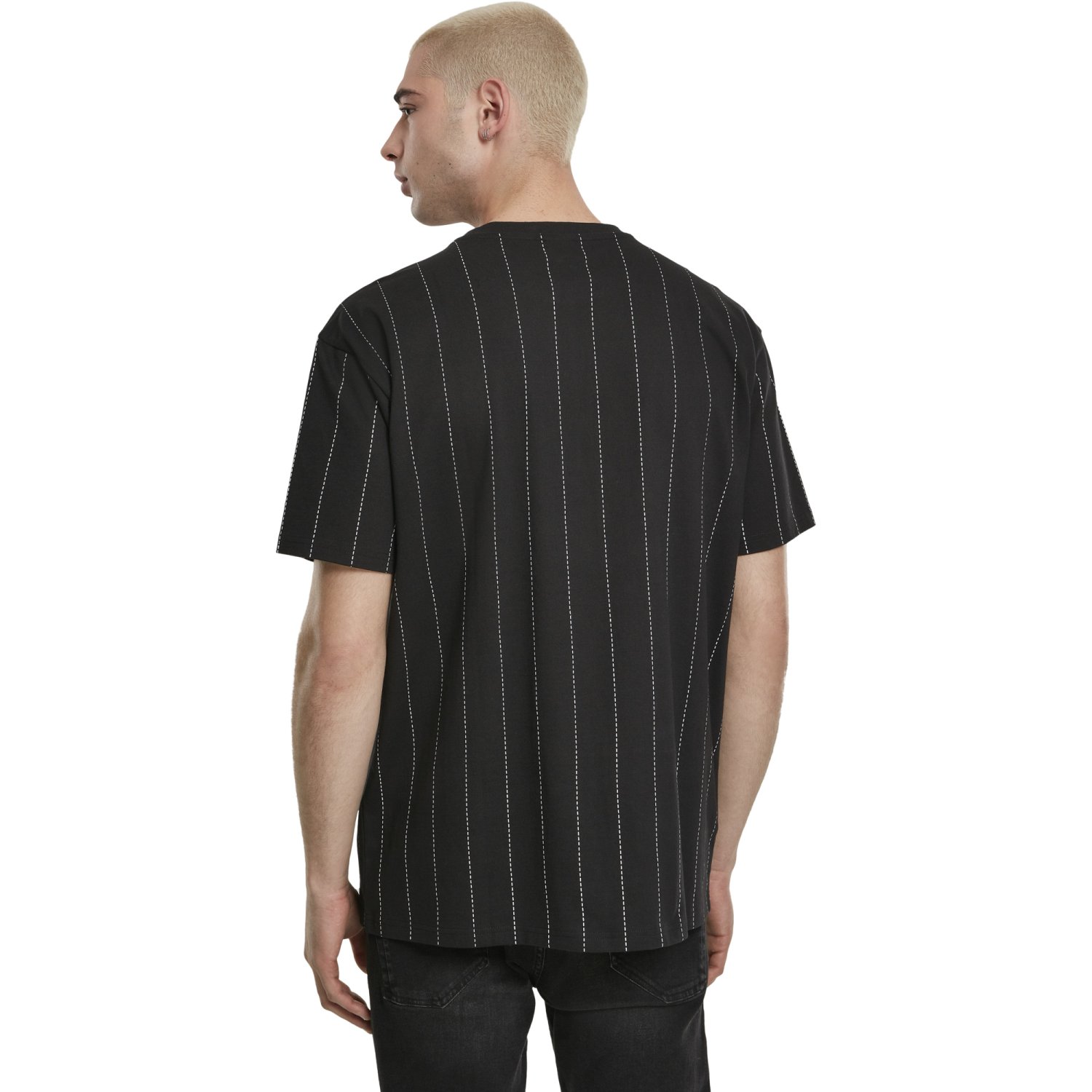 Urban Classics - Oversized Pinstripe Shirt schwarz